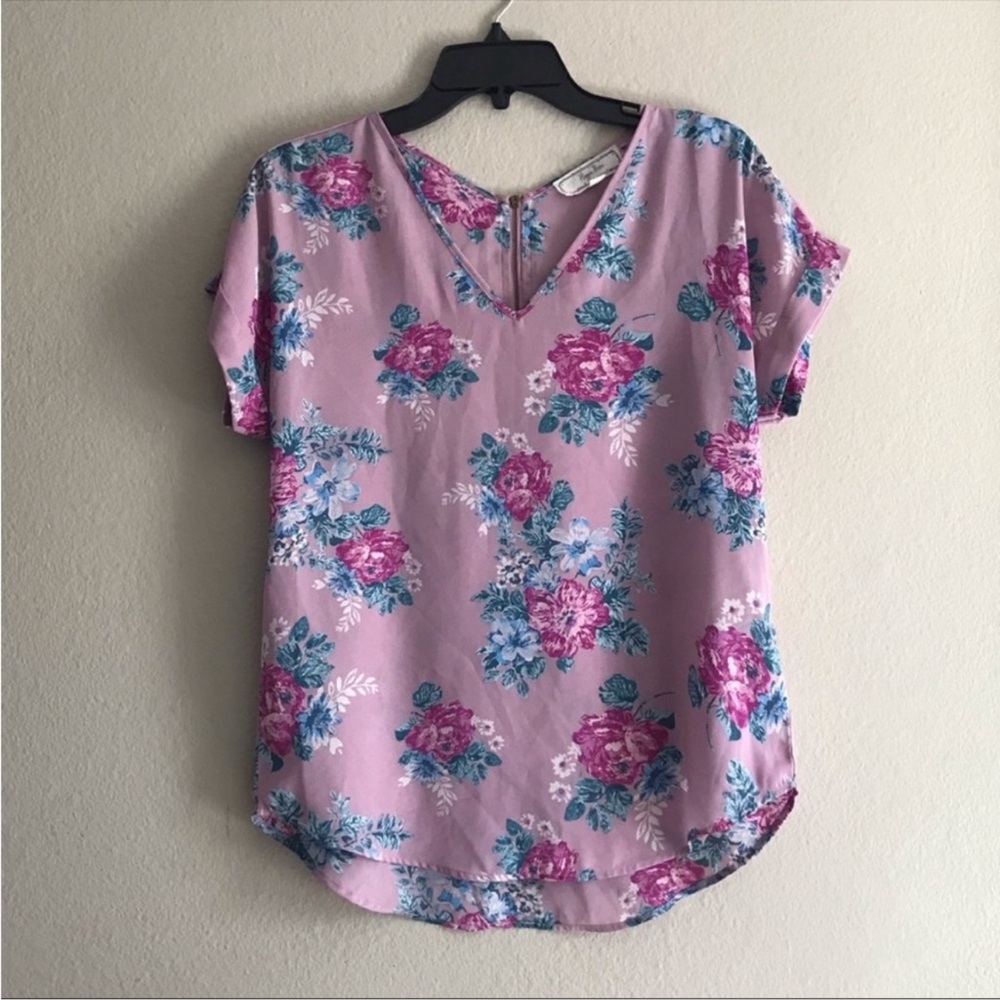 Hippie Rose Lavender Floral Women’s Blouse✨